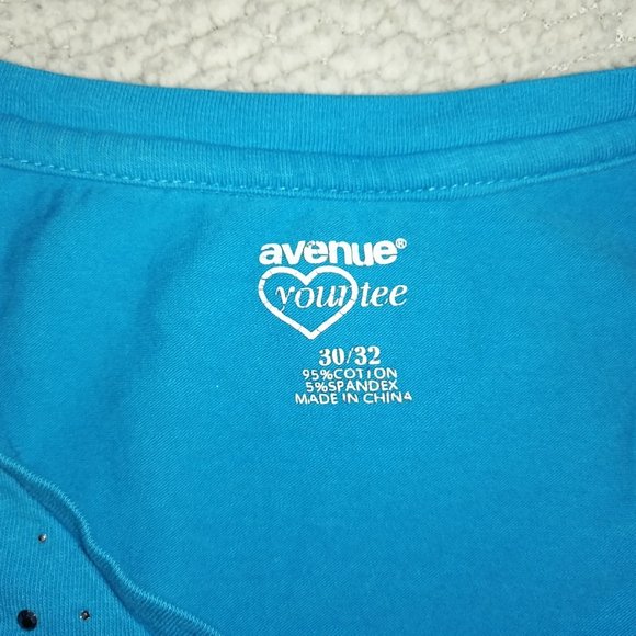 Avenue T-shirt-Blue - Picture 7 of 8